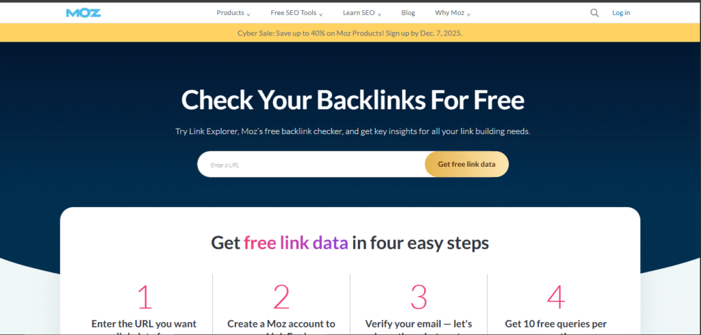 Backlink Checker by Moz
