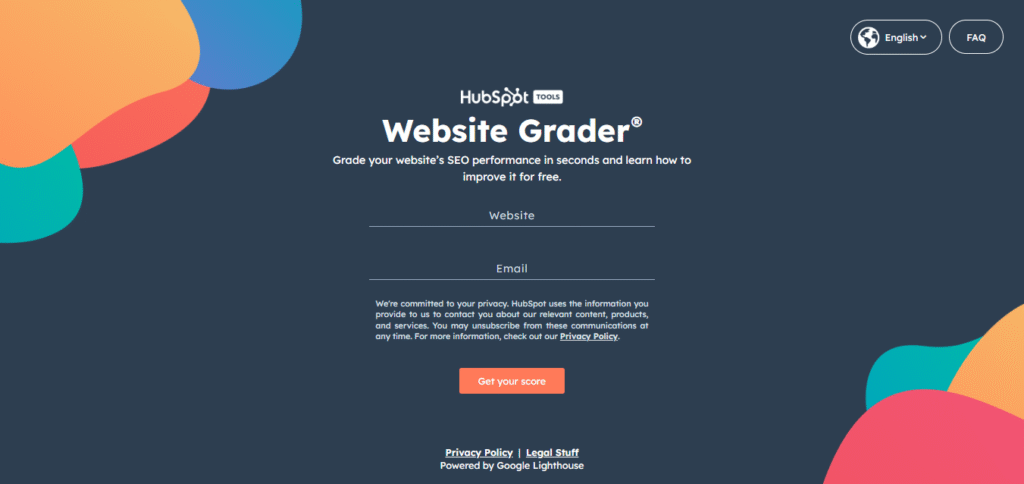 HubSpot Website Grader